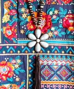 Your Fashion Wholesale What's New Flower Power Necklace - Ivory