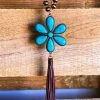 Your Fashion Wholesale Flower Power Necklace - Turquoise 1 Your Fashion Wholesale Flower Power Necklace - Turquoise