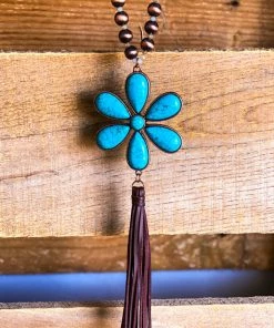 Your Fashion Wholesale Flower Power Necklace - Turquoise