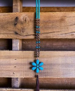 Your Fashion Wholesale Flower Power Necklace - Turquoise