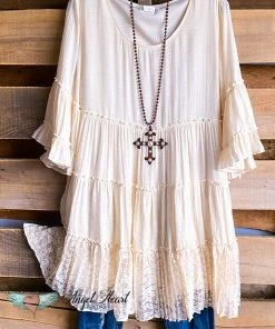 Sassybling AHB EXCLUSIVE: Like A Dream To Me Tunic - Beige What's New
