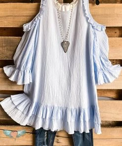 Sassybling What's New AHB EXCLUSIVE: Not A Doubt In Your Mind Dress - Blue - 100% COTTON