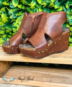 Miami Shoe Step Above Wedges - Whiskey