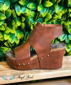 Miami Shoe Step Above Wedges - Whiskey