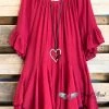 Sassybling AHB EXCLUSIVE: The It Girl Oversized Tunic -Crimson What's New