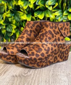 Miami Shoe Countless Steps Wedges - Leopard What's New