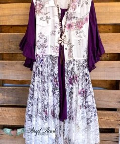 Origami What's New AHB EXCLUSIVE: Wide Awake Vest - Ivory/Floral