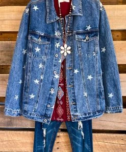 Umgee Look Into The Stars Denim Jacket - Denim What's New