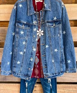 Umgee Look Into The Stars Denim Jacket - Denim What's New