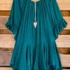 Sassybling AHB EXCLUSIVE: The It Girl Oversized Loose Fitting Tunic - Teal