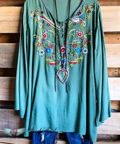 Asha AHB EXCLUSIVE: Secret Garden Tunic - Green