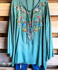 Asha AHB EXCLUSIVE: Secret Garden Tunic - Green