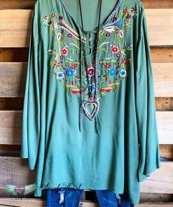 Asha AHB EXCLUSIVE: Secret Garden Tunic - Green