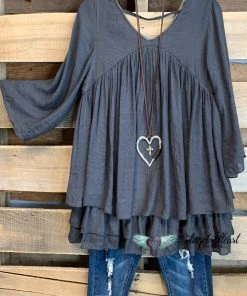 Sassybling What's New AHB EXCLUSIVE: Only Thing That Matters Tunic - Gray