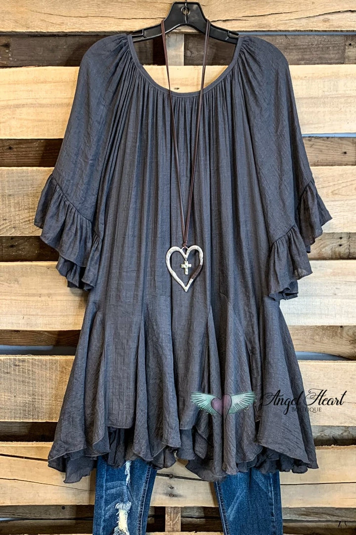 Sassybling AHB EXCLUSIVE: The It Girl Oversized Loose Fitting Tunic - Gray What's New 4 Sassybling AHB EXCLUSIVE: The It Girl Oversized Loose Fitting Tunic - Gray What's New