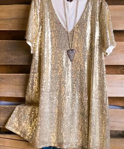 Andree Thin Ice Oversized Dress - Champagne - SALE