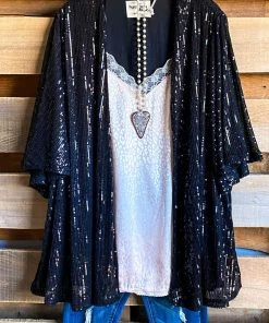 Andree Dazzling Dreams Cardigan - Black - SALE