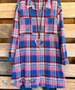 Umgee Coordinate My Love Dress - Dusty Blue What's New