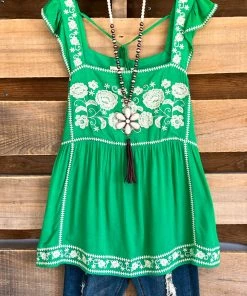 Andree Appreciation Vibes Top - Kelly Green What's New