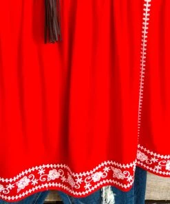 Andree What's New Appreciation Vibes Top - Red