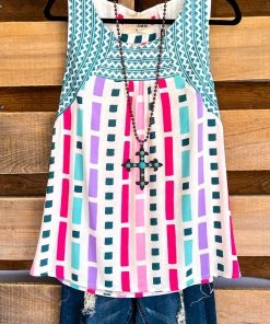 Andree Never Too Much Top - Ivory Multi What's New