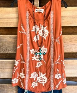 Andree Always Somewhere Top - Rust Cream - SALE