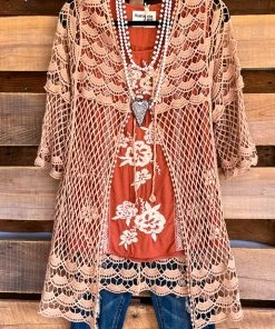 Origami The Chosen And Beautiful Cardigan - Taupe - 100% COTTON What's New