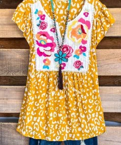 Andree What's New To The Garden Blouse - Marigold