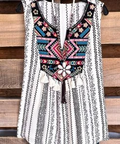 Andree Ready Or Not Top - Ivory Black - SALE