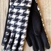 Iscarf Accessories Winter Touch Screen Gloves - Houndstooth