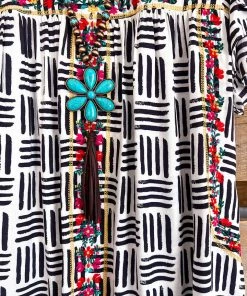 Andree Too Close To You Top - Ivory Black - SALE