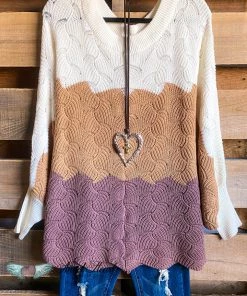 Andree Soft & Sweet Sweater - Taupe/Mocha - SALE-