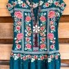 Andree Ravishing Embroidered Blouse - Teal