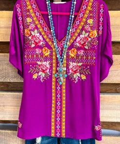 Andree What's New Maybe This Time Blouse - Magenta