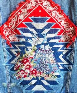 Andree Stitched With Love Jean Jacket - Denim What's New