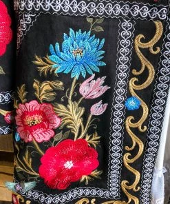 Andree AHB EXCLUSIVE: Elegance Everywhere Embroidered Coat- Black