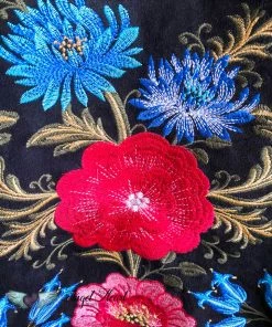 Andree AHB EXCLUSIVE: Elegance Everywhere Embroidered Coat- Black