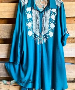 Andree AHB EXCLUSIVE: Beautiful All Around Dress - Teal/Multi What's New