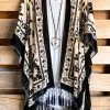 Leto AHB EXCLUSIVE: Stained Glass Kimono Burnout Velvet - Black What's New