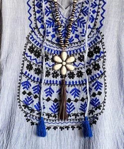 A&A AHB EXCLUSIVE: Love Is Kind Tunic - Blue - 100% COTTON What's New