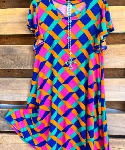 Sassy Look Accompanied By Laughter Dress - Multi