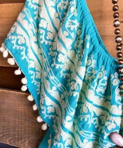 A&A What's New AHB EXCLUSIVE: Havana Nights Dress - Turquoise/Cream