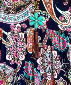 Sassy Look Electric Summer Nights Dress - Navy What's New