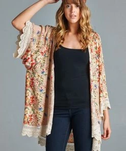 Velzera Steel Magnolia Cardigan - Beige