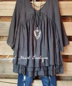 Sassybling What's New AHB EXCLUSIVE: Only Thing That Matters Tunic - Gray