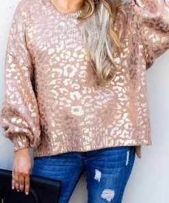 Andthewhy Flawlessly Fierce Sweater - Rose Gold -SALE 14 Andthewhy Flawlessly Fierce Sweater - Rose Gold -SALE