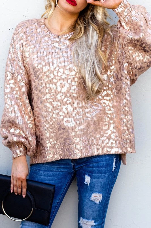 Andthewhy Flawlessly Fierce Sweater - Rose Gold -SALE 5 Andthewhy Flawlessly Fierce Sweater - Rose Gold -SALE