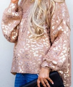 Andthewhy Flawlessly Fierce Sweater - Rose Gold -SALE 15 Andthewhy Flawlessly Fierce Sweater - Rose Gold -SALE