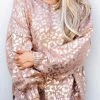 Andthewhy Flawlessly Fierce Sweater - Rose Gold -SALE