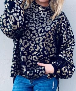 Andthewhy Flawlessly Fierce Sweater - Black- SALE